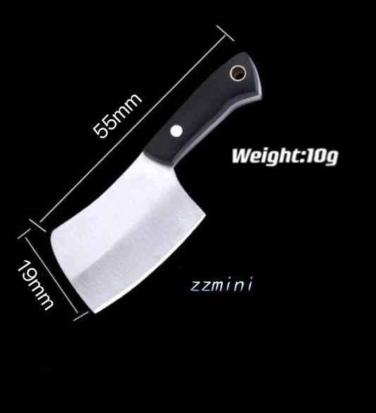 World Smallest Real Miniature Tiny Working Pocket EDC Stainless Steel Knife Keychain Real Mini Cooking Tool