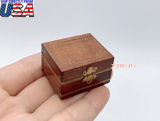 1/12 Dollhouse Miniature Jewelry Box Storage Box Supply Accessory Room Decoration Toys New