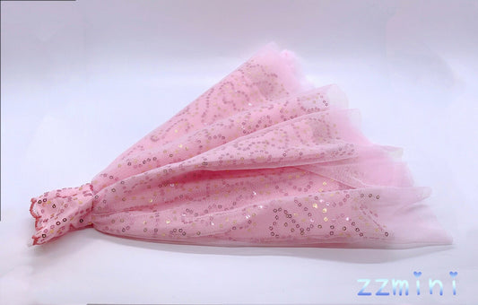 Pink Bling Bling Wedding Dress for 11.5inch/30cm Fashion Doll Princess Elegant Long Evening Dresses Doll 1/6 Clothes