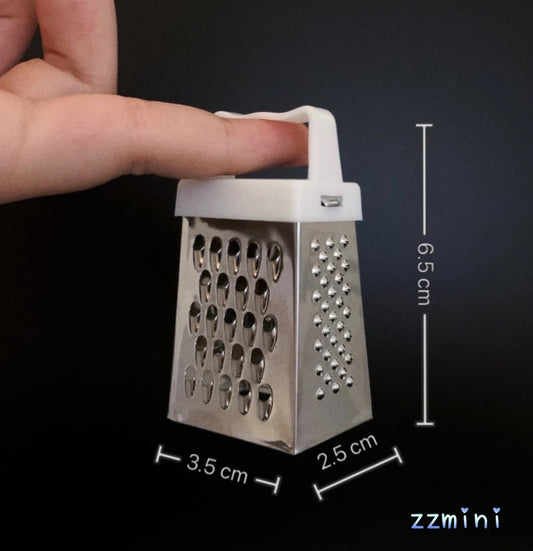 Real Mini Cooking Dollhouse Miniature Stainless Steel White Grater Cheese Potatoes Vegetables Tiny Mini Cooking Show Real Use