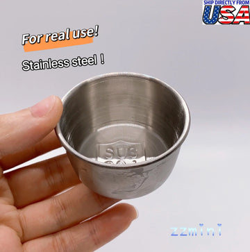 Dollhouse Miniature Stainless Steel Real Mini Cooking Baking Cake Round Pan Cooking Supply Utensils Can Cook Real Mini Food