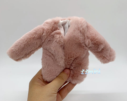 PINK Artificial Fur Coat Jacket For 11.5in Fashion Doll Princess Doll Clothes 1/6 Toy