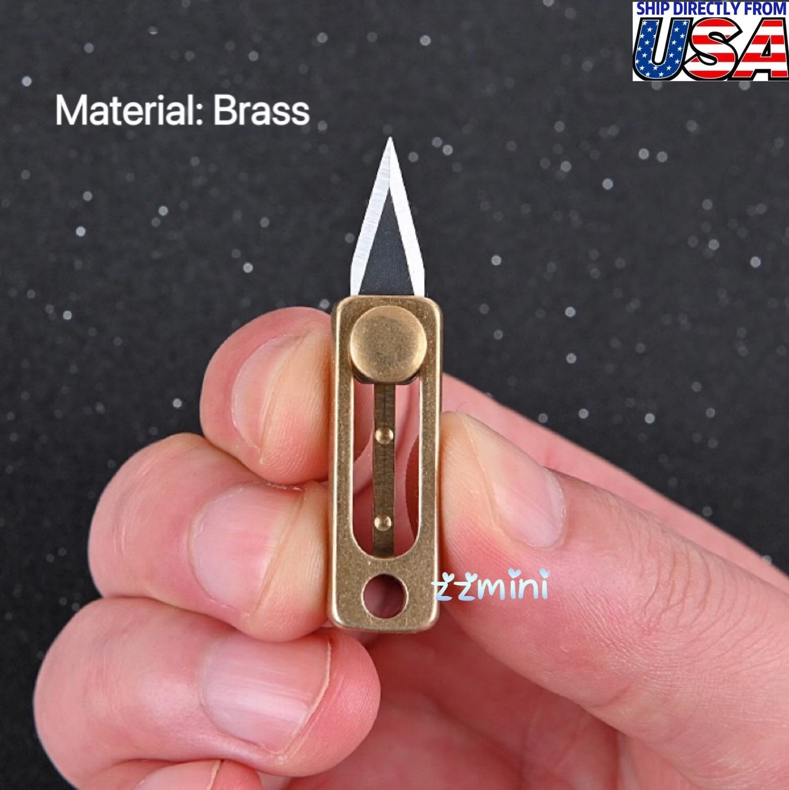 World Smallest Real Miniature Tiny Working Pocket Brass Chef Cooks Knife For Real Mini Cooking Gift