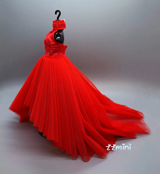 NEW! High Quality Handmade Clothes For 11.5'' / 30cm Fashion Doll Dress Red Gown Wedding Dress