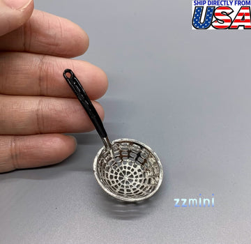 Dollhouse Miniature Spider Strainer Colander Cooking Utensils Kitchen Supply For Real Mini Cooking