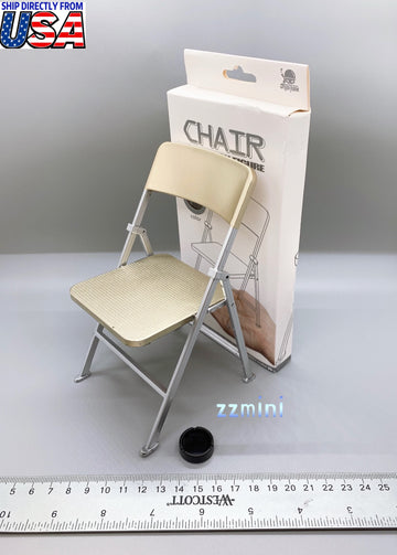 1/6 Gold Folding Chair For Phicen 12"/30cm Figure Action Furniture Model Hot Toys Dec