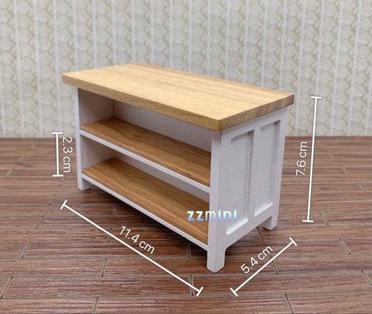 Dollhouse Miniature 1/12 Bar Counter 3PCS(1Table&2 Chairs) Pub Furniture Taproom Decoration Toy Gift