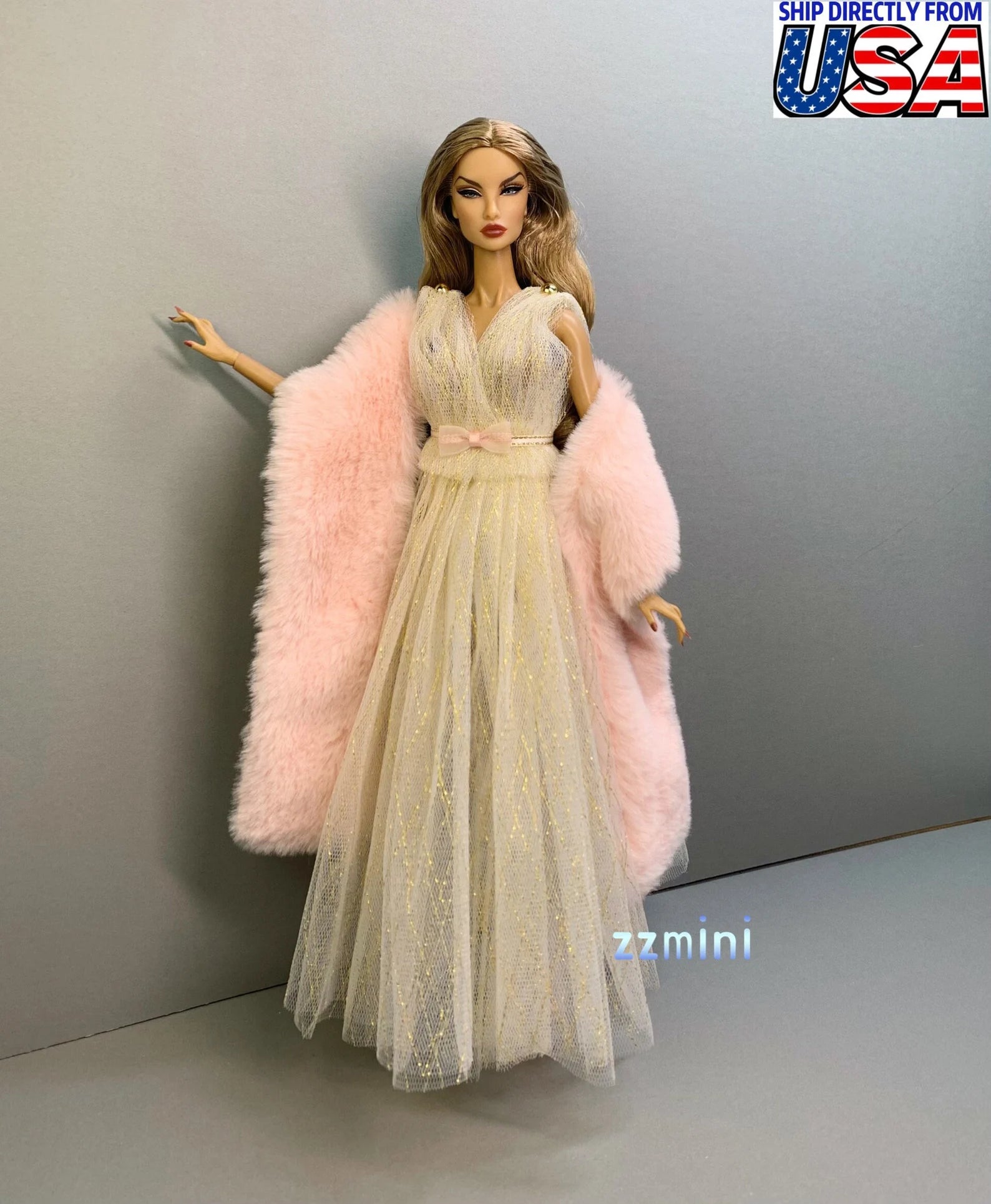 5PCS Fashion Doll Dress Classical Evening Party Dress Clothes Handmade For 11.5" Doll